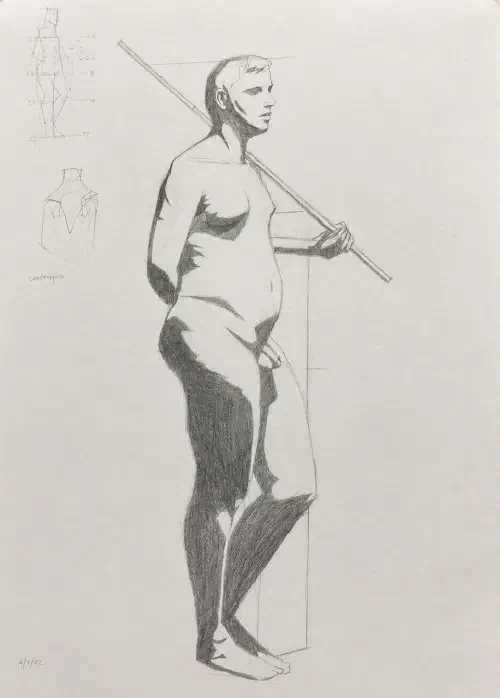 Figure Drawing in Pencil