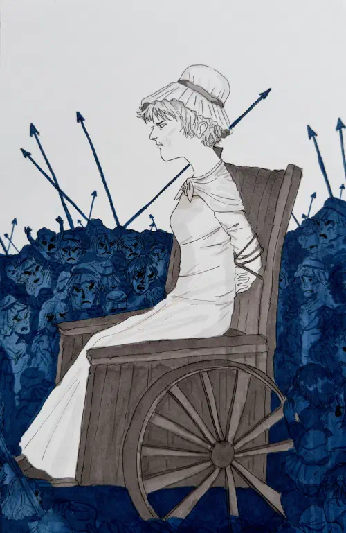Marie Antoinette Led to the Guillotine