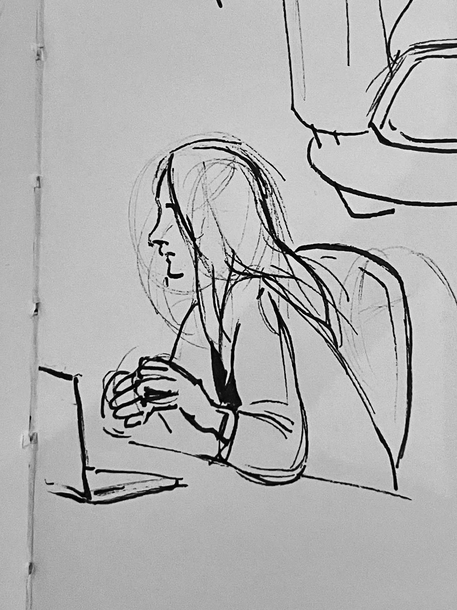 Sketches of Coworkers During Team Meetings